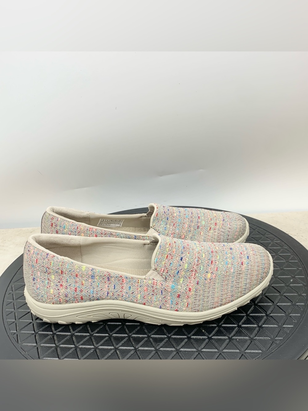 Skechers Shoes Women Size 8 Sneakers Brown Stretch Knit‎ Slip On Raggae Fest